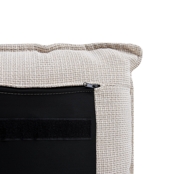 Beliani - BAJONNA - Tweepersoonsbed - Beige - 160 x 200 cm - Stof