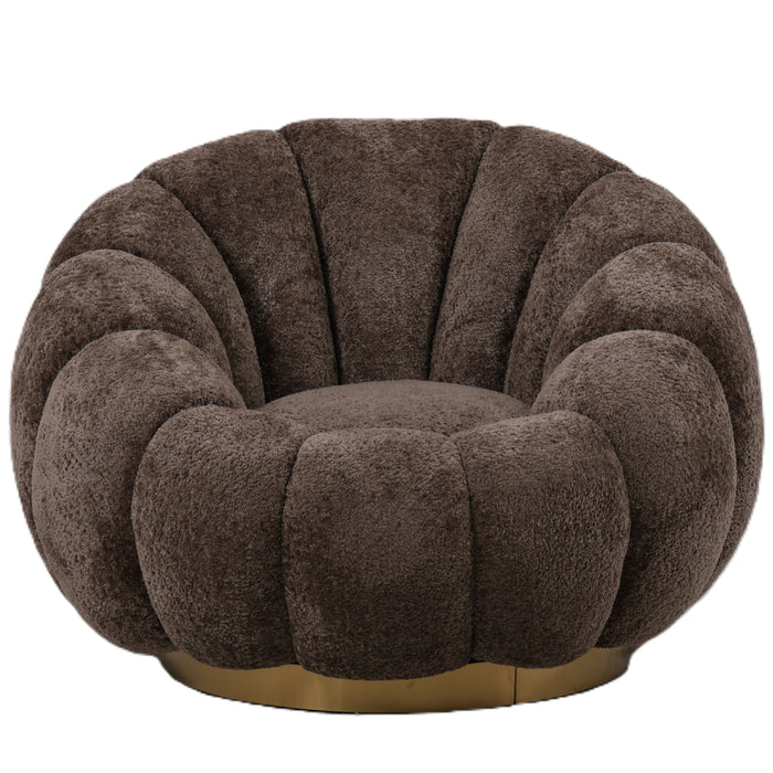 PTMD Daisy Fauteuil Antelope Euphoria 6 Gold Base
