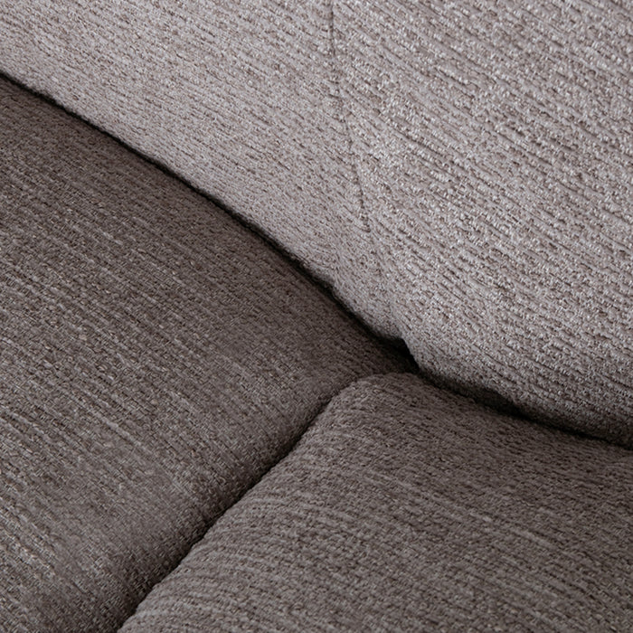 LABEL51 - Fauteuil Clayton - Taupe Canyon - Zwart Metaal