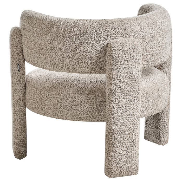 Beliani - BUREA - Fauteuil - Lichtbeige - Chenille