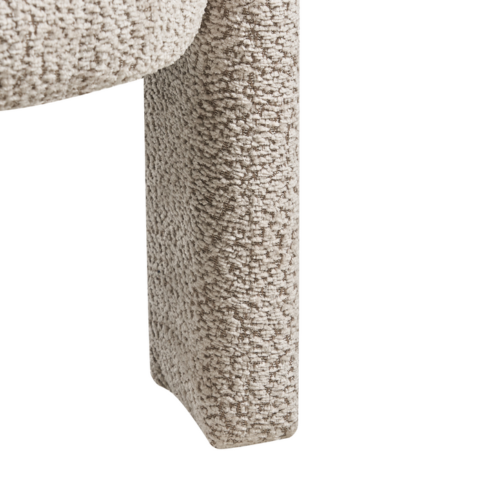 Beliani - BUREA - Fauteuil - Lichtbeige - Chenille
