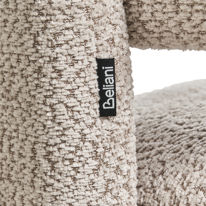 Beliani - BUREA - Fauteuil - Lichtbeige - Chenille