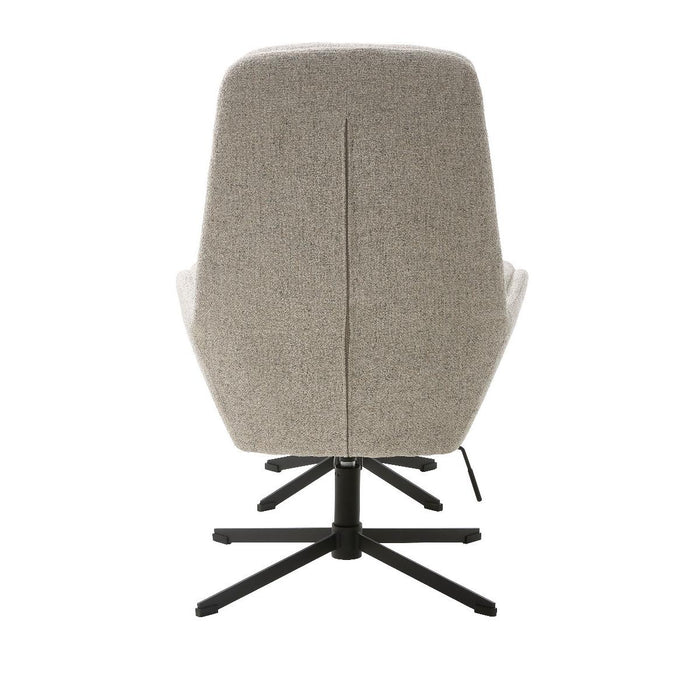 Nordic Home - Khan fauteuil met voetensteun - off white