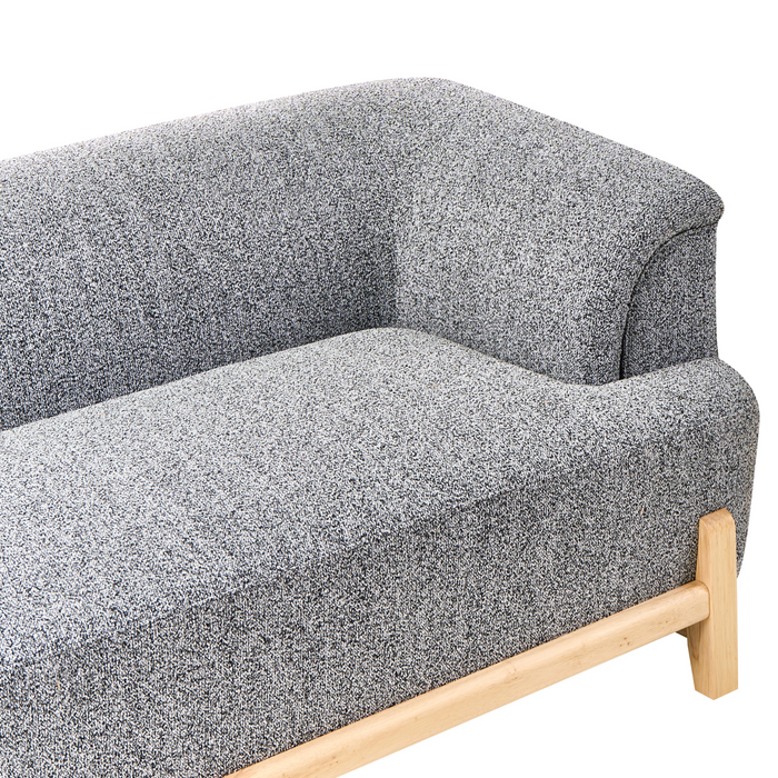 Beliani - ALNOR - Tweezitsbank - Donkergrijs - Polyester