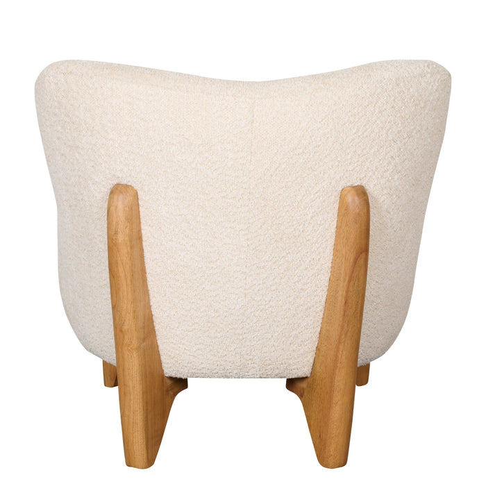 Fauteuil Bara - Beige|Creme - Textiel - 74x80x77cm (BxHxD)