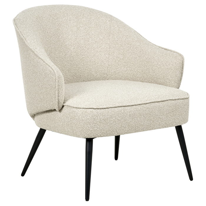 Beliani - KAYLA - Fauteuil - Lichtbeige - Bouclé