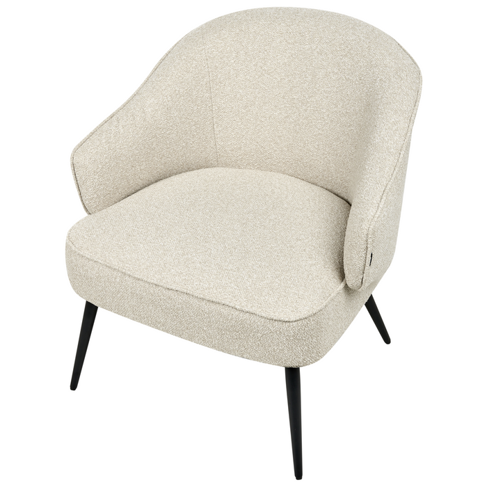 Beliani - KAYLA - Fauteuil - Lichtbeige - Bouclé