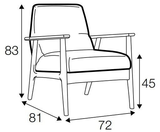 Sits Jack Fauteuil Cognac Leder