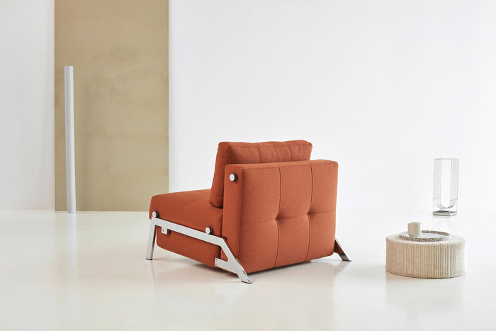 Innovation Cubed Rust | Chrome Slaapstoel