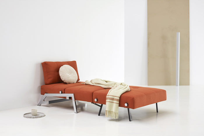 Innovation Cubed Rust | Chrome Slaapstoel