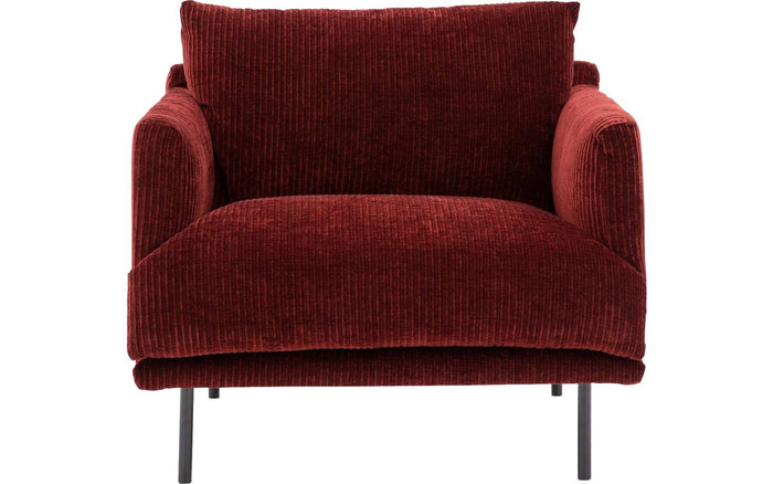 Goossens Fauteuil Luxor in ribstof