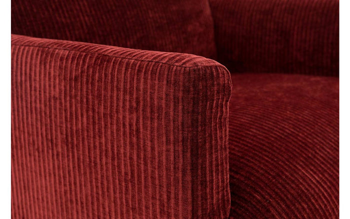 Goossens Fauteuil Luxor in ribstof