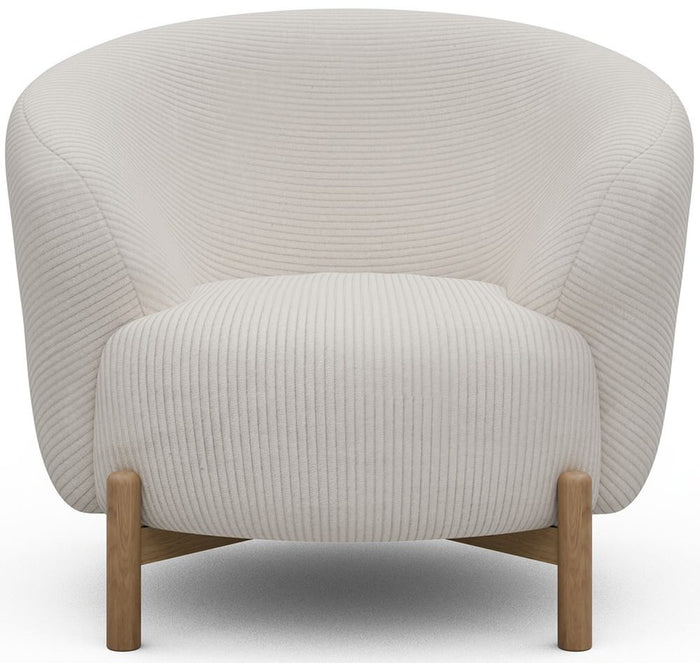 Kragelund Gran Fauteuil Ivory Corduroy | Eiken