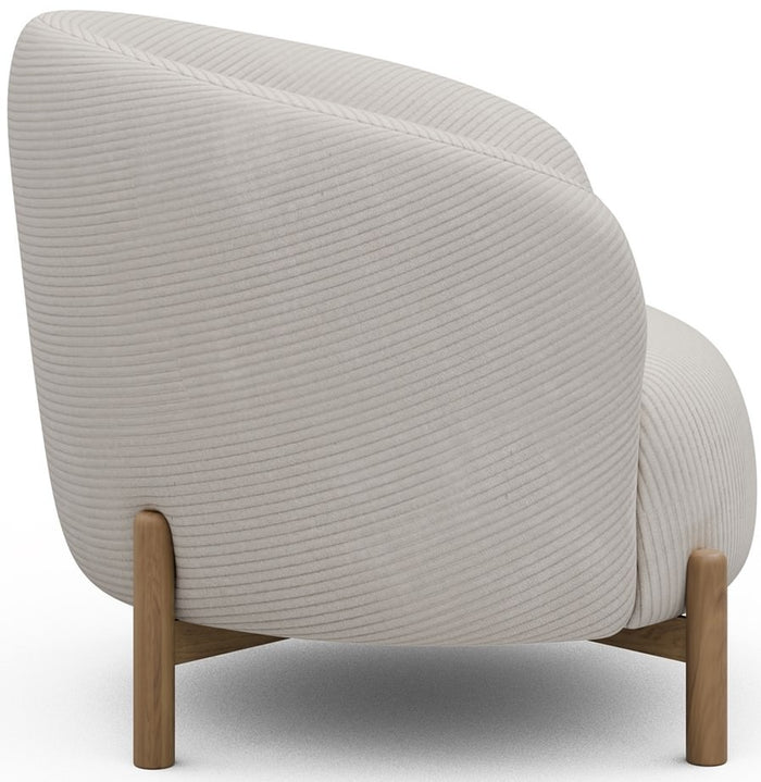 Kragelund Gran Fauteuil Ivory Corduroy | Eiken