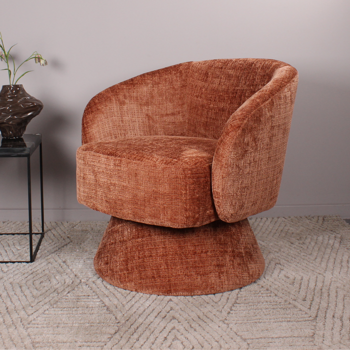 DS4U Kenny gestoffeerde fauteuil - roestbruin