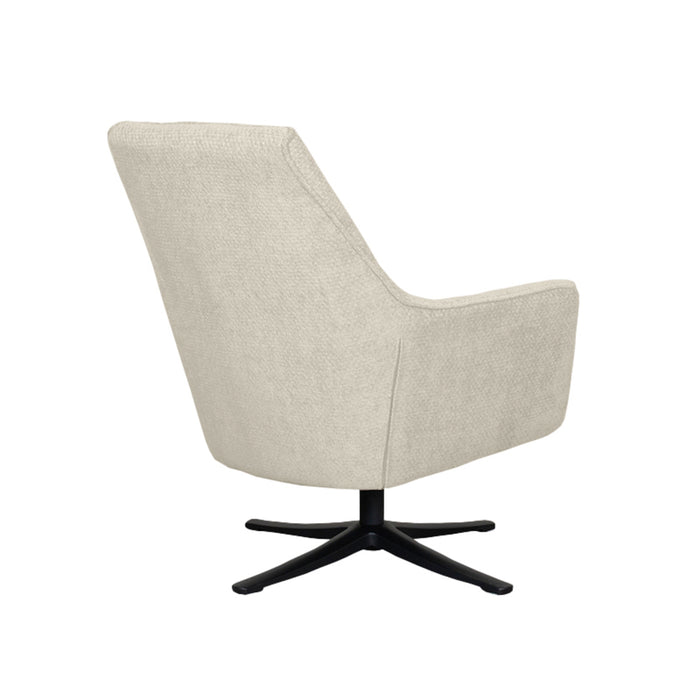 LABEL51 - Draaifauteuil Tod - Naturel Elite - Zwart Metaal