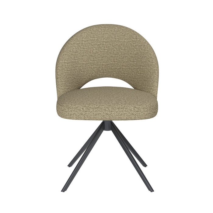 Puur Misty draaistoel metaal - groen