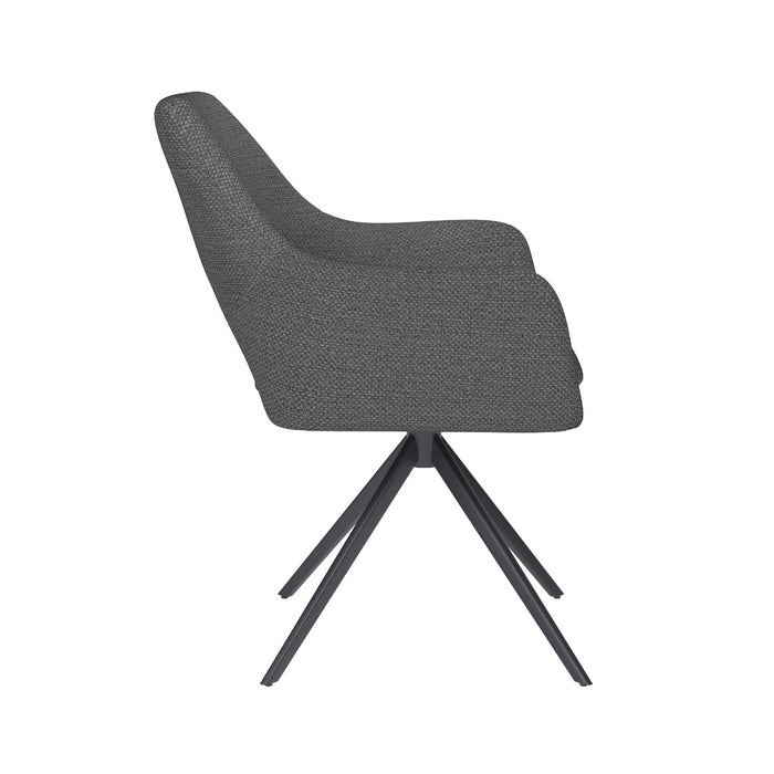 Puur Lana draaistoel metaal - grijs