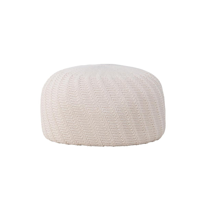 Svea - Turner poef - ø60 cm - créme