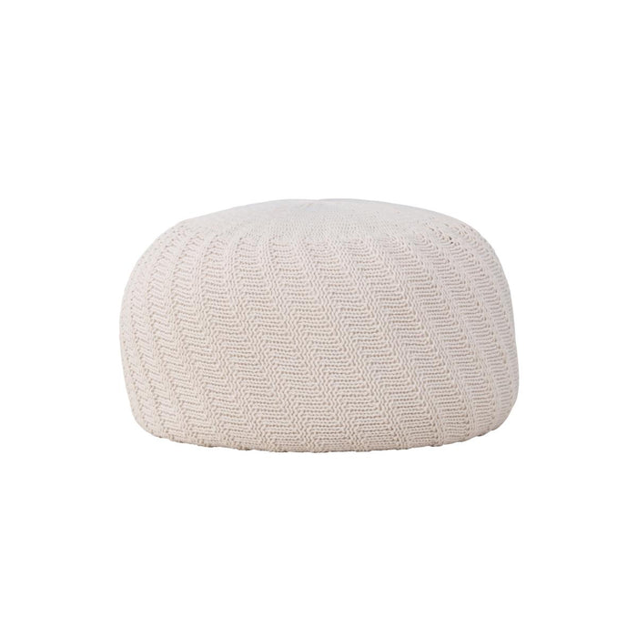 Svea - Turner poef - ø60 cm - créme