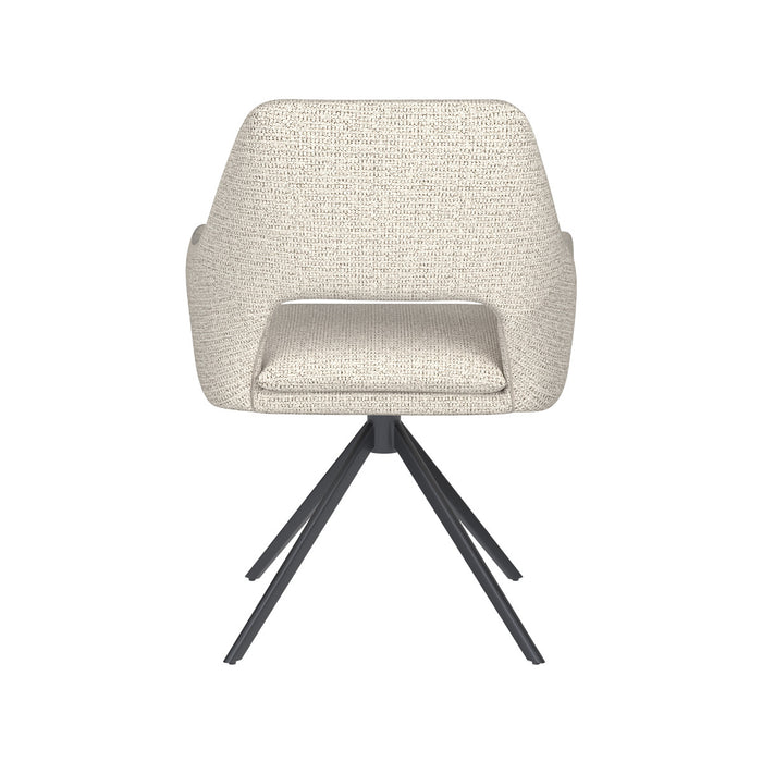 Puur Lana draaistoel metaal - off-white