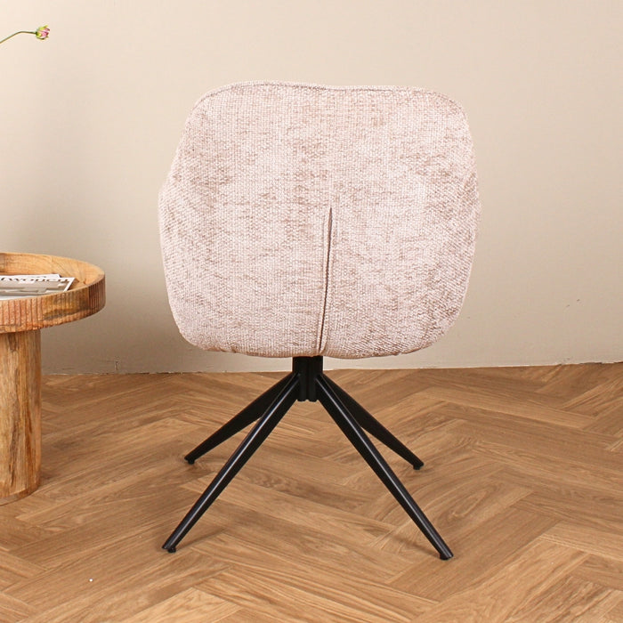 DS4U Joy draaibare eetkamerstoel - champagne