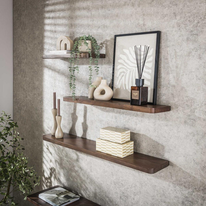 Fraaai - Marino wandplank - 60 cm - acaciahout - bruin