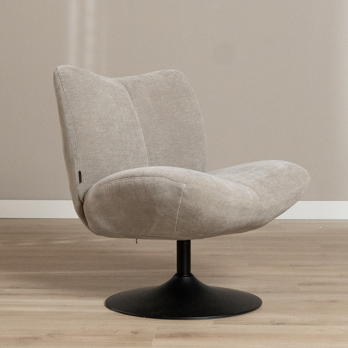 Bronx71 Draaifauteuil Lise chenille taupe