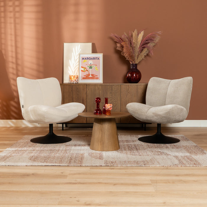 Bronx71 Draaifauteuil Lise chenille taupe