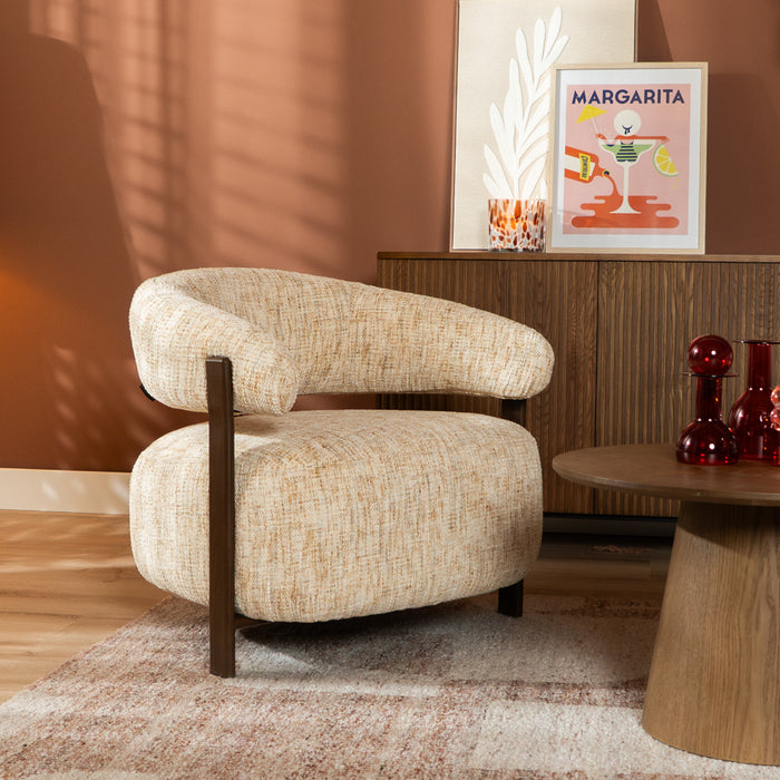 Bronx71 Fauteuil Grace chenille beige