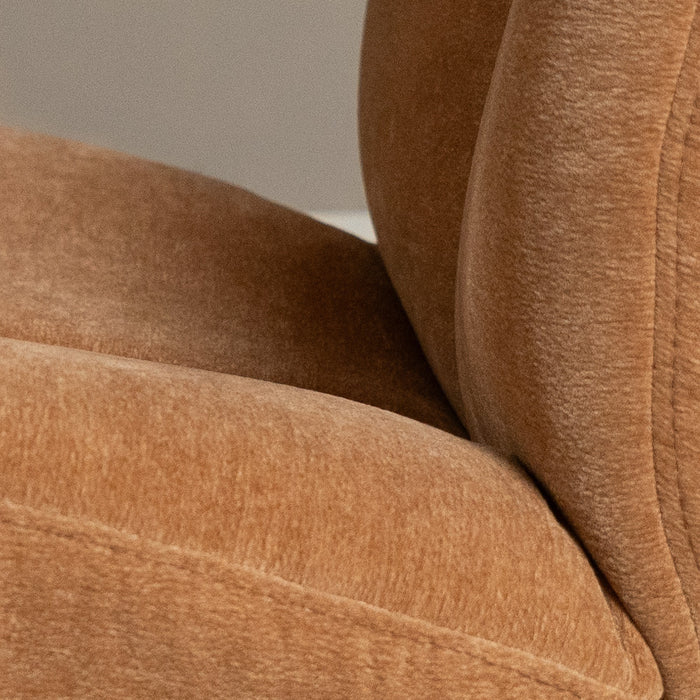 Bronx71 Draaifauteuil Lise chenille terracotta