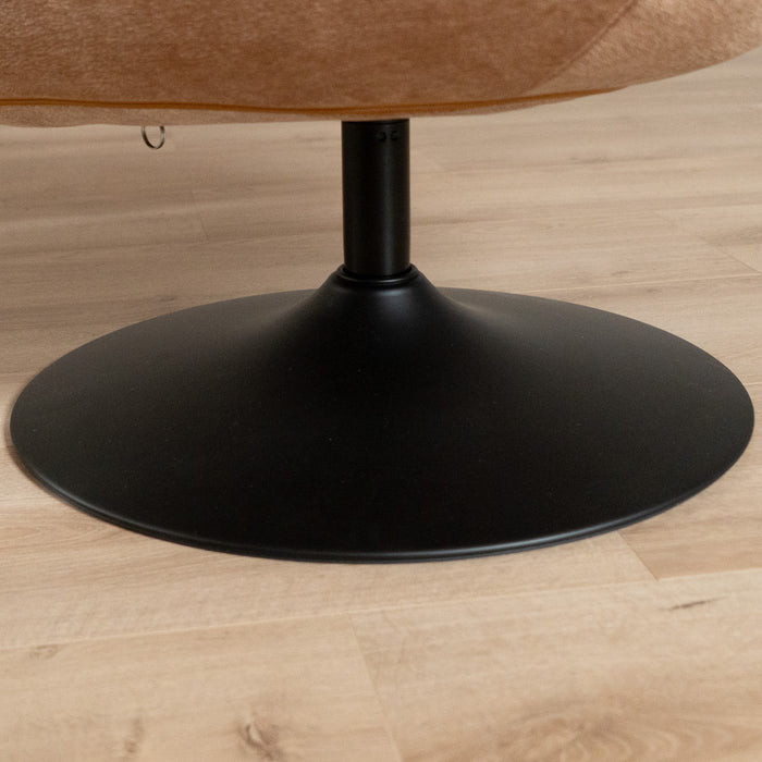 Bronx71 Draaifauteuil Lise chenille terracotta