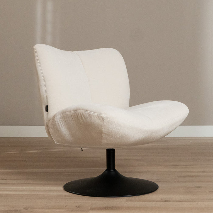 Bronx71 Draaifauteuil Lise chenille off white