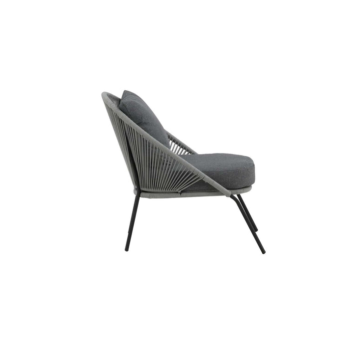 Venture Home Lindos Loungestoel 85 x 78 x 73 - Grijs - 2-pack