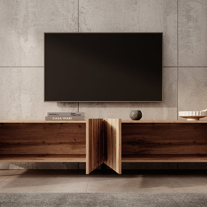 Meubella - TV-Meubel Pepinos 2 - Eiken - 200 cm