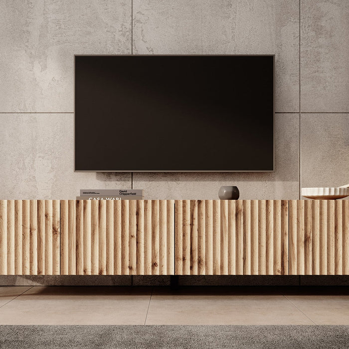 Meubella - TV-Meubel Pepinos 2 - Eiken - 200 cm