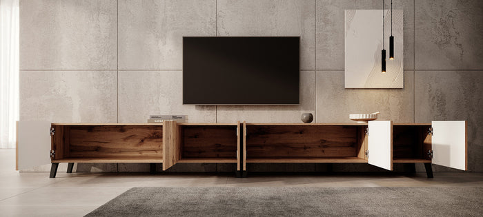 Meubella - TV-Meubel Pepinos 2 - Eiken - 300 cm