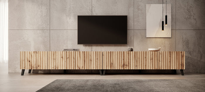 Meubella - TV-Meubel Pepinos 2 - Eiken - 300 cm