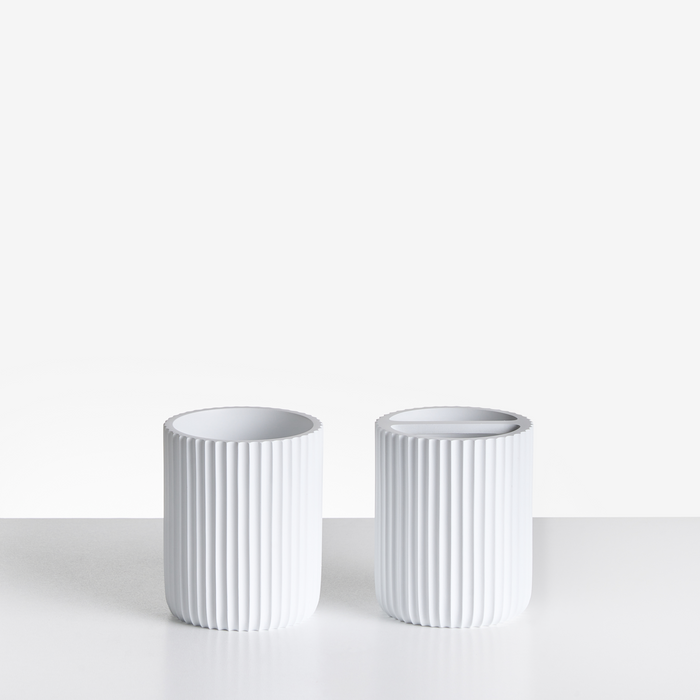 Beliani - CAMANA - Badkameraccessoireset - Wit - Polyresin