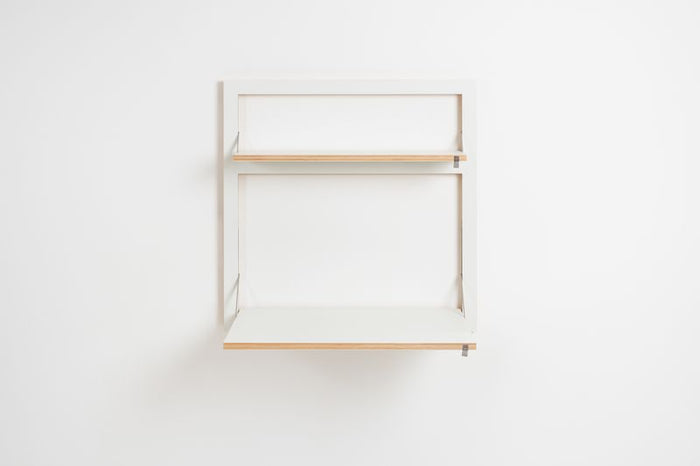 Fläpps Wandbureau|secretaresse 80x80-2 - Wit