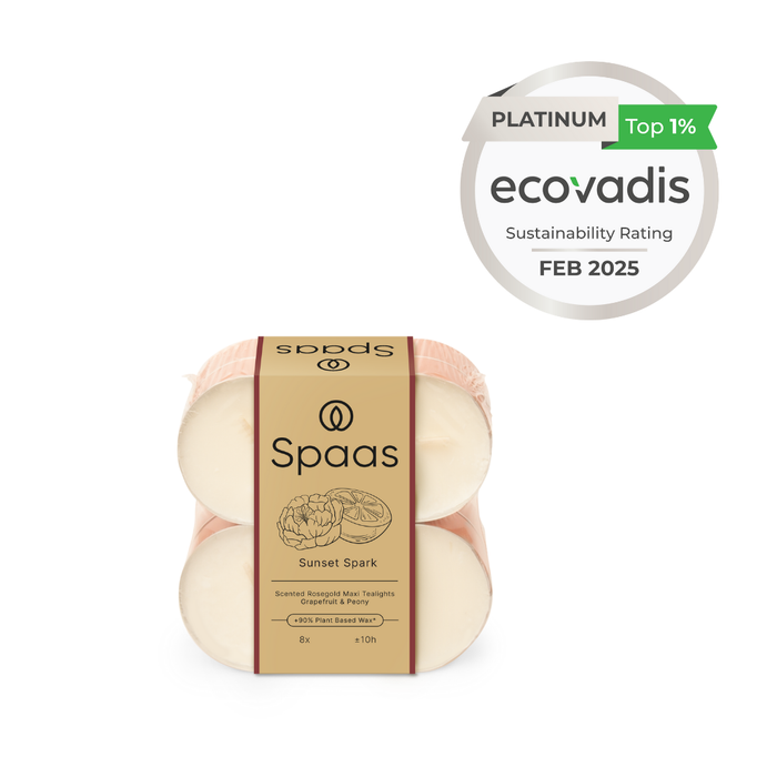 Spaas Maxi Geurtheelicht - Sunset Spark - 10u - Set van 32