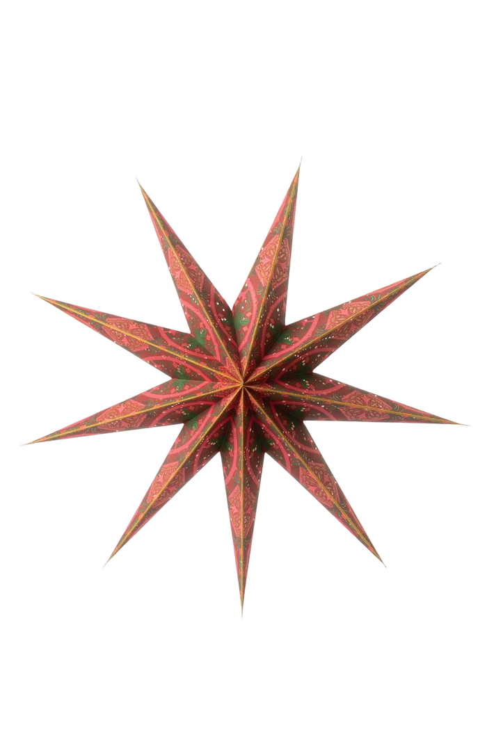 Sissy-Boy Rode kerstster met led- licht large