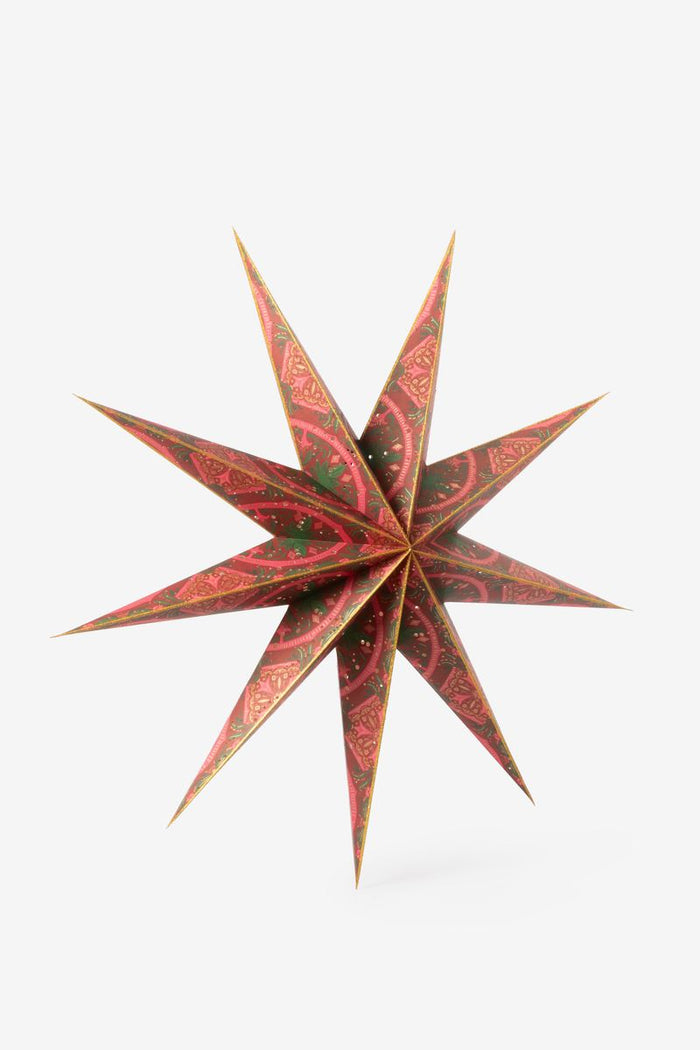 Sissy-Boy Rode kerstster met led- licht large