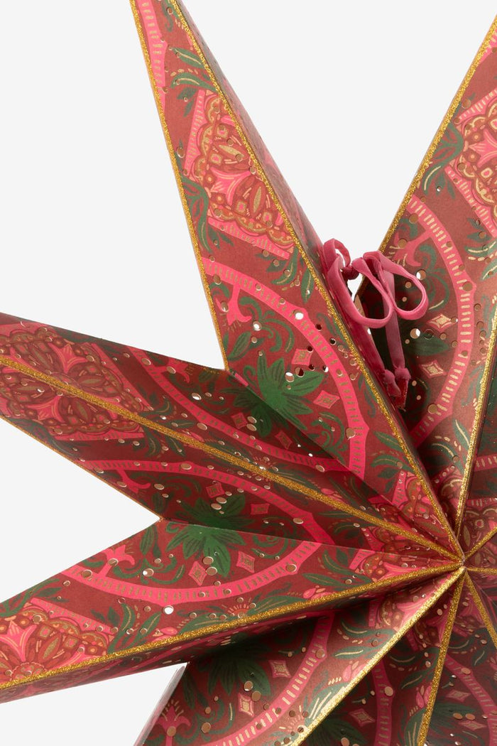 Sissy-Boy Rode kerstster met led- licht large