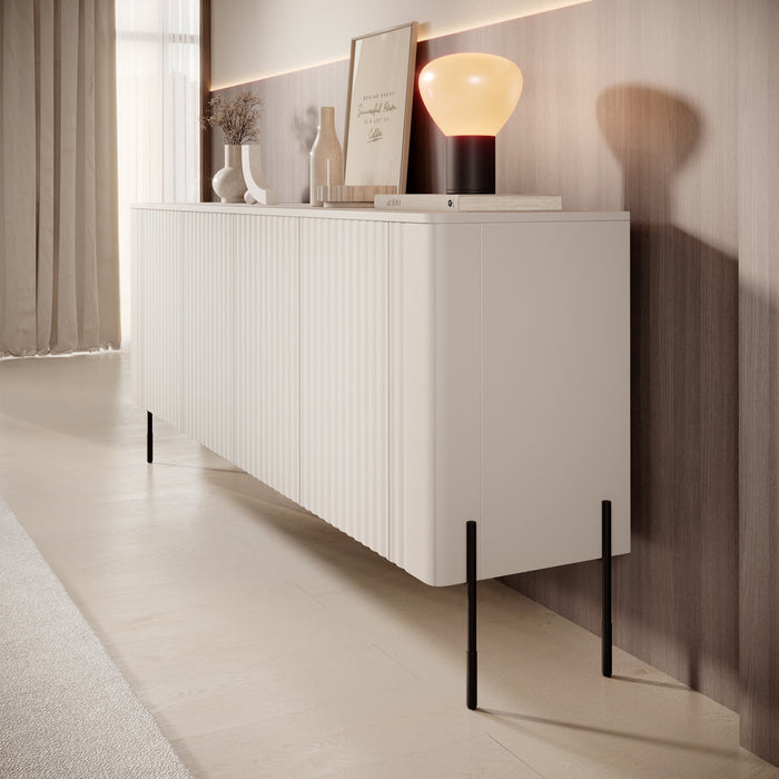 Meubella - Vivi - Dressoir - Beige - 190 cm