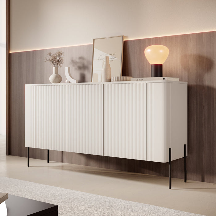 Meubella - Vivi - Dressoir - Beige - 150 cm