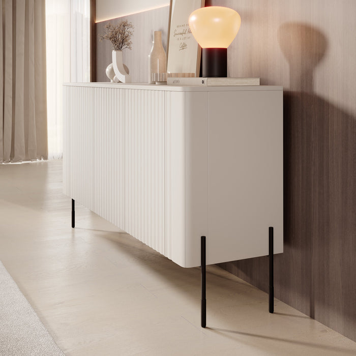 Meubella - Vivi - Dressoir - Beige - 150 cm