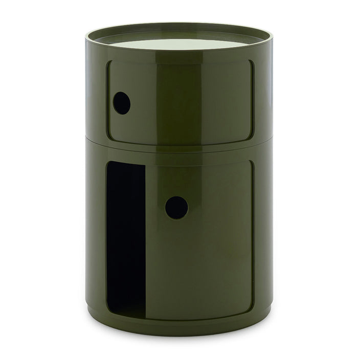Kartell Componibili Kast Ø 42 cm - 2 Modules - Groen
