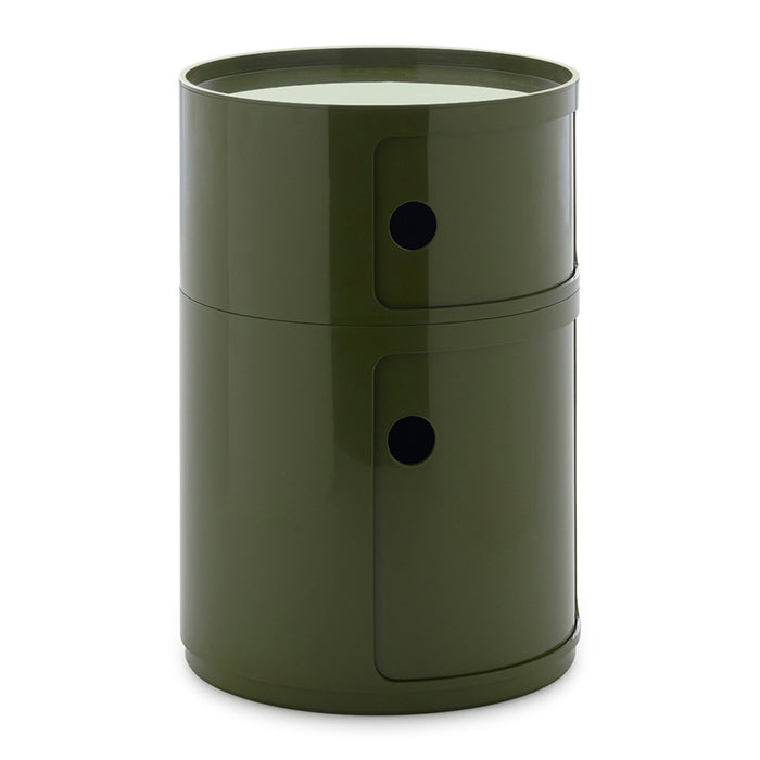 Kartell Componibili Kast Ø 42 cm - 2 Modules - Groen