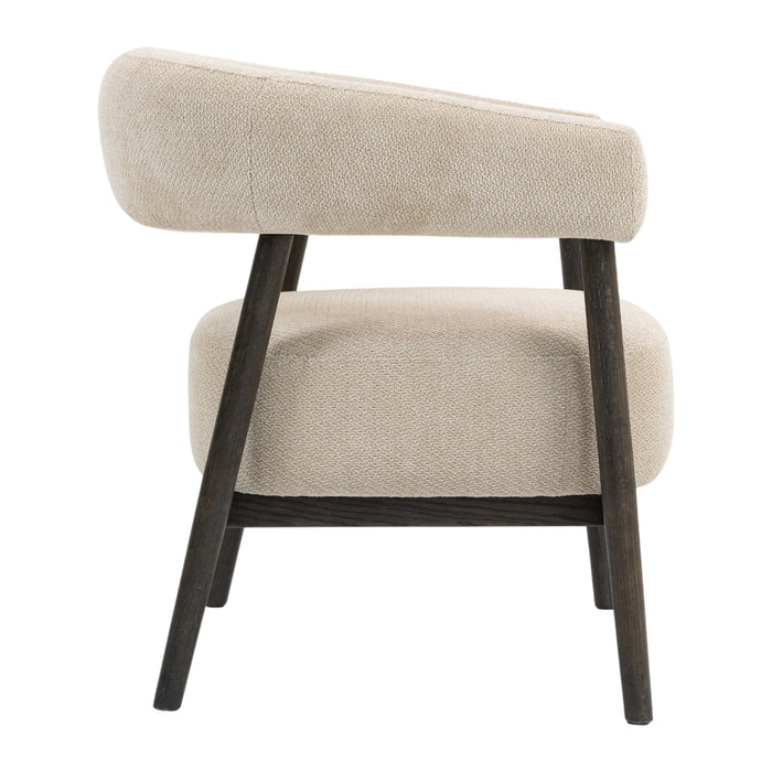 by fonQ Sora Fauteuil - Beige / Walnoot